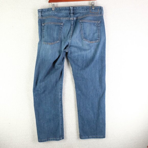 Agave Denim Jeans Mens 38x32 Blue No.12 Athletic Bixby Ranch Flex Medium Wash - Picture 3 of 12